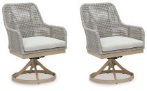 Ashley Furniture P798-602A Seton Creek - Swivel Chair With Cushion (Set of 2) - Gray