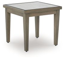 Ashley Furniture P701-702 Rainier Ranch - Square End Table - Brown / Beige