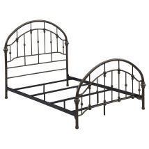 CoasterEssence 300407F Rowan - Metal Full Open Frame Bed - Dark Bronze