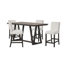 New Classic 45-4125-DW4C New Classic 45-4125-DW4C High Line - Counter Table & 4 Chairs - White