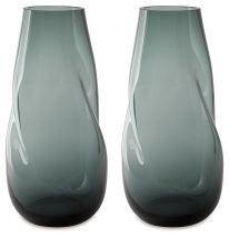 Ashley Furniture A2900011 Beamund - Vase (Set of 2) - 13" - Teal Blue