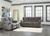 Ashley Furniture 98606/88/86 Tulen - 2 Pc. - Reclining Sofa, Loveseat - Gray