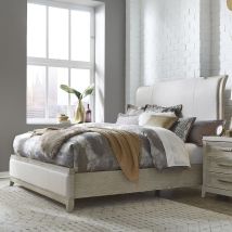 Liberty Furniture 902-BR-CKUB Belmar - California King Upholstered Bed - Washed Taupe