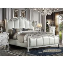 ACME BD01673EK Dresden II - Eastern King Bed - Bone White Finish