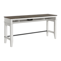 Intercon KA-TA-7636-GWH-C Kona - Sofa Bar Table - Gray / White