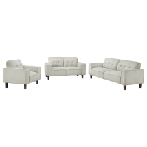 Coaster Fine Furniture 509647-S3 Deerhurst - 3 Piece Upholstered Track Arm Sofa Set - Greige