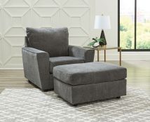 Ashley Furniture 28502/20/14 Stairatt - 2 Pc. - Chair, Ottoman - Gravel