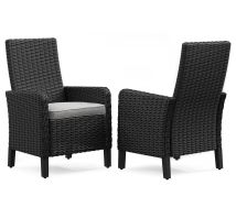 Ashley Furniture P792-601A Beachcroft - Arm Chair With Cushion (Set of 2) - Black / Light Gray