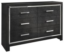 Ashley Furniture B1420-31 Kaydell - Black - Six Drawer Dresser