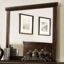 Furniture of America CM7113CH-M Spruce - Mirror - Brown Cherry