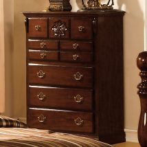 Furniture of America CM7571C Tuscan - Chest - Glossy Dark Pine