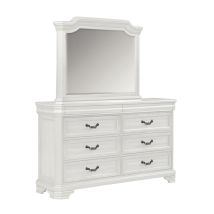 New Classic 00-493W-DM New Classic 00-493W-DM Lyndhurst - Dresser & Mirror - White