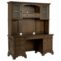 CoasterElevations 881283 Hartshill - 5-Drawer Credenza With Hutch - Burnished Oak