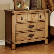 Furniture of America CM7449N Pioneer - Nightstand - Weathered Elm