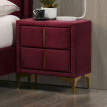 Furniture of America CM7411RD-N Florizel - Nightstand - Red