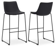 Ashley Furniture D372-630 Ashley Furniture D372-630 Centiar - Tall UPH Barstool (Set of 2) - Black