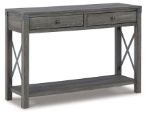 Ashley Furniture T175-4 Freedan - Console Sofa Table - Grayish Brown
