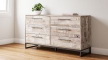 Ashley Furniture EB2320-131 Neilsville - Whitewash - Six Drawer Dresser