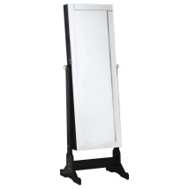CoasterEssence 901828 Cortez - Cheval Mirror With Jewelry Storage - Black