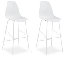 Signature Design by Ashley® D130-230 Forestead - White - Tall Barstool (Set of 2)