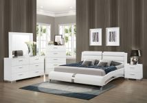 CoasterEssence 300345KW-S5 Jeremaine - California King 5 Piece Bedroom Set - White