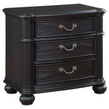 Coaster Fine Furniture 224762 Celina - 3-Drawer Nightstand - Black