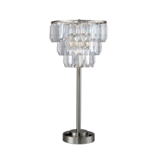 Furniture of America L76936T Meg - Table Lamp - Clear