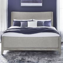 Liberty Furniture 694-BR-KUB Liberty Furniture 694-BR-KUB New Haven - King Upholstered Bed - Sanctuary White