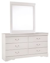 Ashley Furniture B129B3 Ashley Furniture B129B3 Anarasia - Dresser, Mirror - White