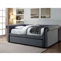 Furniture of America CM1027GY-F-BED Leanna - Full Daybed With Trundle - Gray