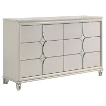 Coaster Fine Furniture 224953 Olivia - 6-Drawer Dresser Cabinet - Pearl White