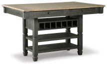 Ashley Furniture D736-32 Tyler Creek - Rectangular Dining Room Counter Table - Black / Gray