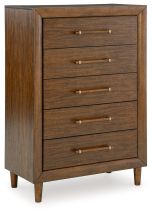 Ashley Furniture B615-46 Lyncott - Five Drawer Chest - Brown