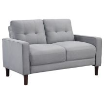Coaster Fine Furniture 506782 Bowen - Upholstered Track Arm Tufted Loveseat - Gray