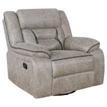 CoasterEveryday 651353 Greer - Upholstered Swivel Glider Recliner Chair - Taupe
