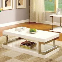 Furniture of America CM4486C Meda - Coffee Table - White