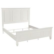 CoasterEssence 201301KWN Sandy Beach - California King Panel Bed - Cream White