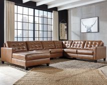 Signature Design by Ashley® 11102/16/77/34/56 Baskove - Auburn - Left Arm Facing Corner Chaise 4 Pc Sectional