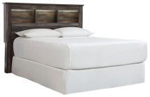 Ashley Furniture B211-65 Ashley Furniture B211-65 Drystan - Queen Bookcase Headboard - Brown / Beige
