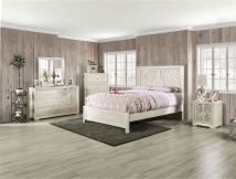 Furniture of America EM7080IV-F-BED Geneva - Full Bed - Ivory