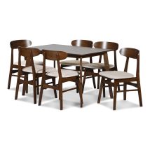 New Classic 40-331N-D6C New Classic 40-331N-D6C Morocco - 7 Piece Dining Room Set (Rectangle Dining Table & 6 Chairs) - Natural
