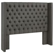 CoasterEssence 301405QB1 Bancroft - Upholstered Queen Wingback Headboard - Gray