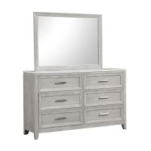 New Classic B2442-060 Fiona - Landscape Mirror - Mist Gray