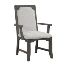 New Classic D1605-25 Lisbon - Dining Arm Chair (Set of 2) - Gray