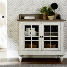 Liberty Furniture 661W-SR4241 Whitney - Server - Antique Linen / Weathered Gray