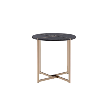 ACME 83007 Bromia - End Table - Black & Champagne