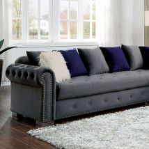 Furniture of America CM6239GY-SECT Wilmington - Sectional - Gray