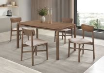Coaster Fine Furniture 108561-S5 Parkridge - 5 Piece Wood Dining Set - Natural Walnut
