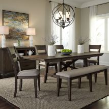 Liberty Furniture 152-CD-TRS Double Bridge - Trestle Table - Dark Chestnut