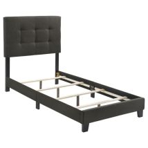 CoasterEveryday 305746T Mapes - Upholstered Twin Panel Bed - Charcoal